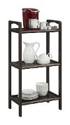 Espresso Brown Solid Wood 3 Shelf Tower - Abingdon-2