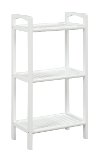 White Solid Wood 3 Shelf Tower - Abingdon-1