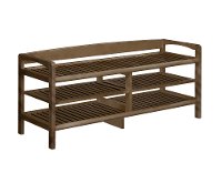 Antique Chestnut Solid Wood Multi-Function Shelf - Abingdon