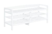 White Solid Wood Multi-Function Shelf - Abingdon