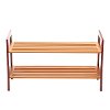2-Tier Shoe Rack - Natural Bamboo