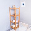 Natural Bamboo Tower Shelf