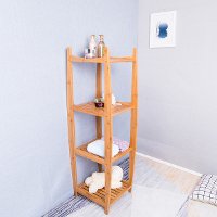 Natural Bamboo Tower Shelf