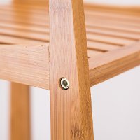 Natural Bamboo Tower Shelf-3