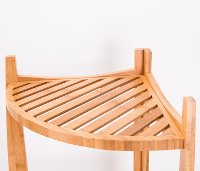 Natural Bamboo Corner Shelf-3