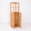 Bamboo Linen Tower Shelf with Door