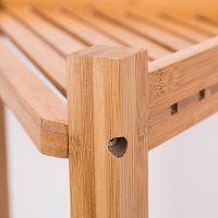 Natural Bamboo 3-Tier Corner Shelf-4