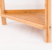 Natural Bamboo 3-Tier Corner Shelf-5