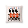 Multi Color Print and Embroidered London Guard Throw Pillow