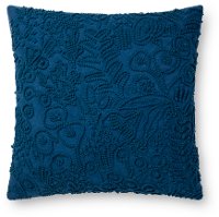 Indigo Blue Cotton Throw Pillow
