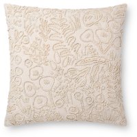 Ivory Cotton Throw Pillow