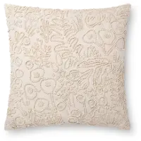 P6030-RP-IVORY Ivory Cotton Throw Pillow