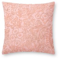 Rose Pink Cotton Throw Pillow