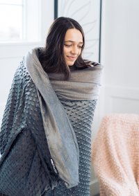 TRUBlanket Gray 15 lb. Weighted Blanket -6