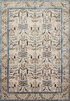 8 x 10 Large Modern Vintage Natural Area Rug - Nairi