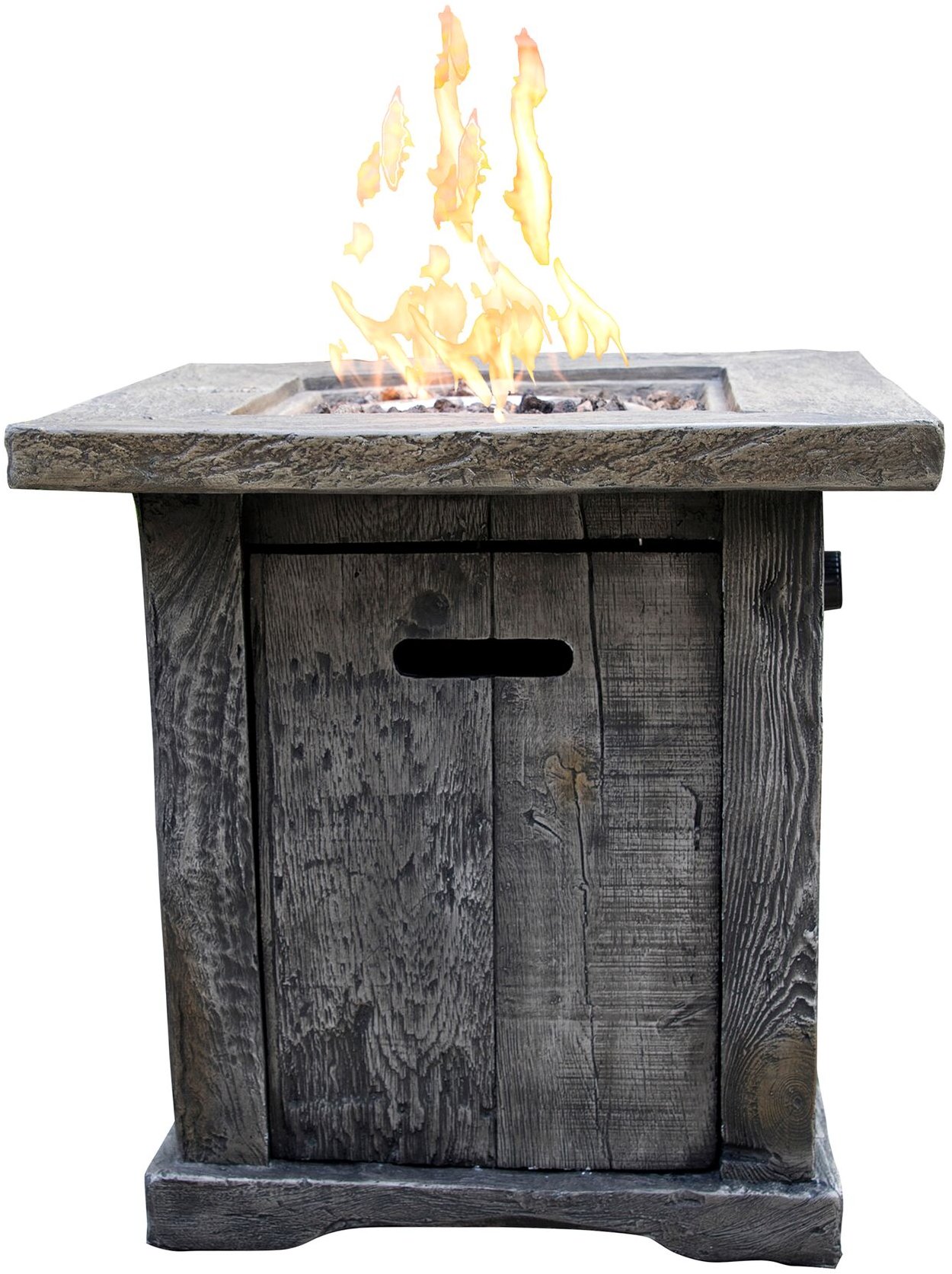Wood Look Outdoor Fire Pit-1