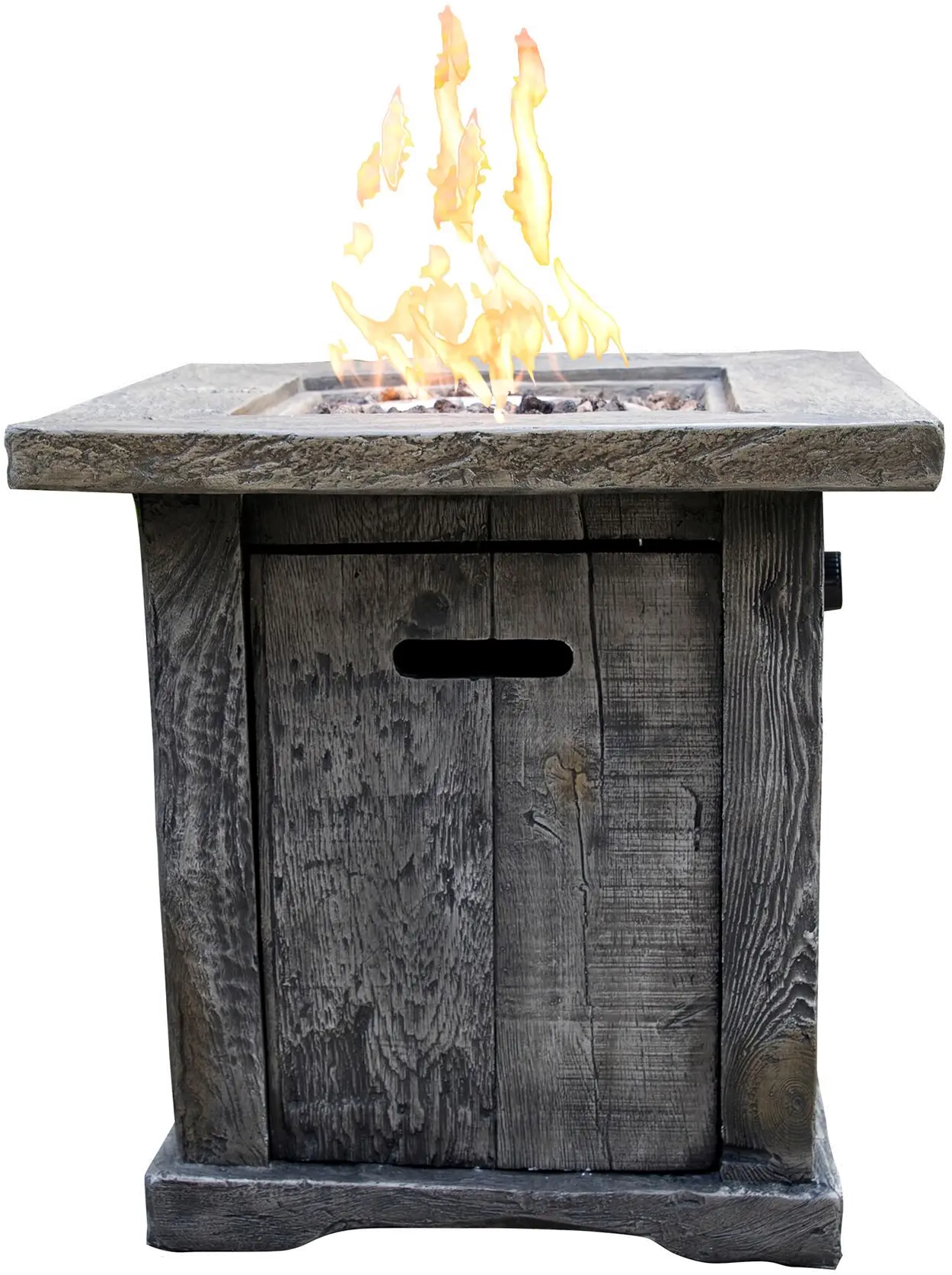 Wood Look Outdoor Fire Pit-1