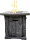 Wood Look Outdoor Fire Pit