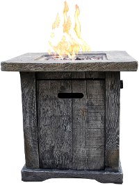 Wood Look Outdoor Fire Pit