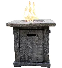 Wood Look Outdoor Fire Pit