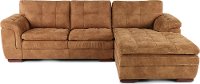Taupe Brown 2 Piece Sectional Sofa with RAF Chaise - Sandy