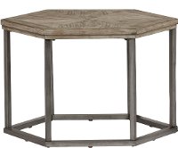 Addison Cove Contemporary Ash Hexagon Cocktail Table