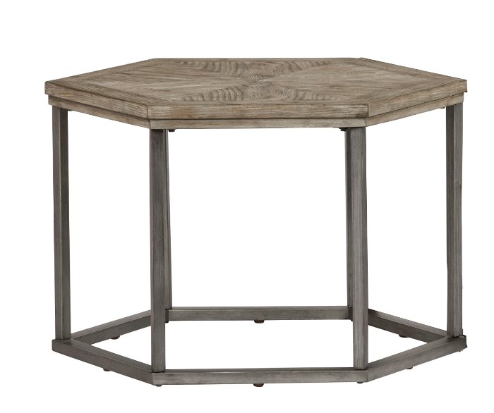 Addison Cove Contemporary Ash Hexagon Cocktail Table