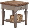 Barnwell Two Tone End Table