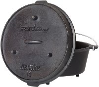 DO14 Camp Chef 12 Quart Deluxe 14 Inch Dutch Oven- Cast Iron