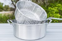 DP10 Camp Chef 10.5 Quart Aluminum Frying Pot Set-2