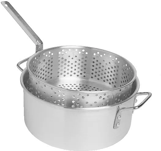 DP10 Camp Chef 10.5 Quart Aluminum Frying Pot Set-3