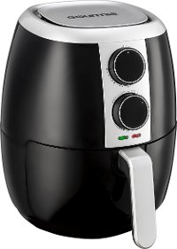 Gourmia 4.5 qt. Analog Air Fryer - Black/Silver