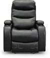 Black Power Home Theater Recliner - Cinema
