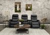Black 3 Piece Power Home Theater Seating - Cinema