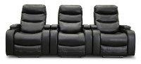 Black 3 Piece Power Home Theater Seating - Cinema-4