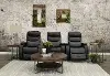 Cinema Black 3 Piece Power Home Theater Seating