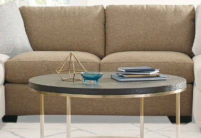 Contemporary Beige Armless Loveseat - Notion