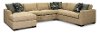 Beige 4 Piece Sectional Sofa with LAF Chaise - Notion