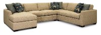 Beige 4 Piece Sectional Sofa with LAF Chaise - Notion
