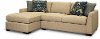 Beige 2 Piece Sectional Sofa with LAF Chaise - Notion