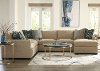 Beige 4 Piece Sectional Sofa with RAF Chaise - Notion
