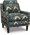 Clearance Contemporary Blue Accent Chair - Notion