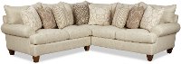 Traditional Beige Sectional Sofa with RAF Sofa - Swift