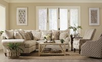 Traditional Beige Sectional Sofa with RAF Sofa - Swift-2
