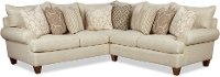 Traditional Beige Sectional Sofa with LAF Sofa - Swift