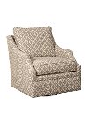 Traditional Taupe and Beige Swivel Glider - Swift