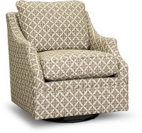 Traditional Taupe and Beige Swivel Glider - Swift-2
