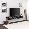 70 Inch Wall Mount Black TV Stand