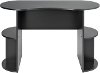 Small Black Student Desk with Storage