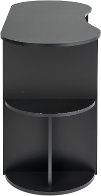Small Black Student Desk with Storage-3